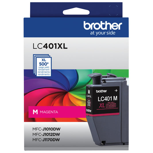 Brother Genuine LC401XLM High Yield Magenta Ink Cartridge