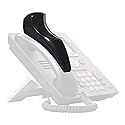 Softalk II Phone Shoulder Rest, Landline Office Telephone Accessory with Nonslip Ergo-Grip Cushion and Self-Adhesive Tape Attachment, Black