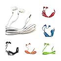 TFD Supplies Wholesale Bulk Earbuds with Microphone Headphones 50 Pack for iPhone, Android, MP3 Player - Mixed Colors