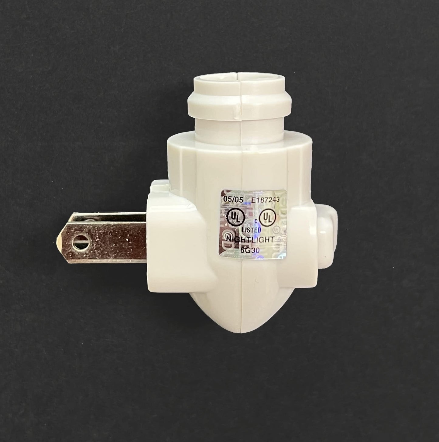 The Porcelain Garden Night Light Plug with Switch, White, Replacement Plug, E12, on/Off Toggle, for DIY Night Light Projects