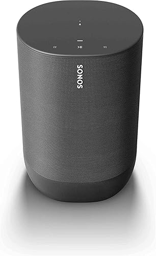 Sonos Move - Battery-powered Smart Speaker, Wi-Fi and Bluetooth with Alexa built-in - Black (Renewed)