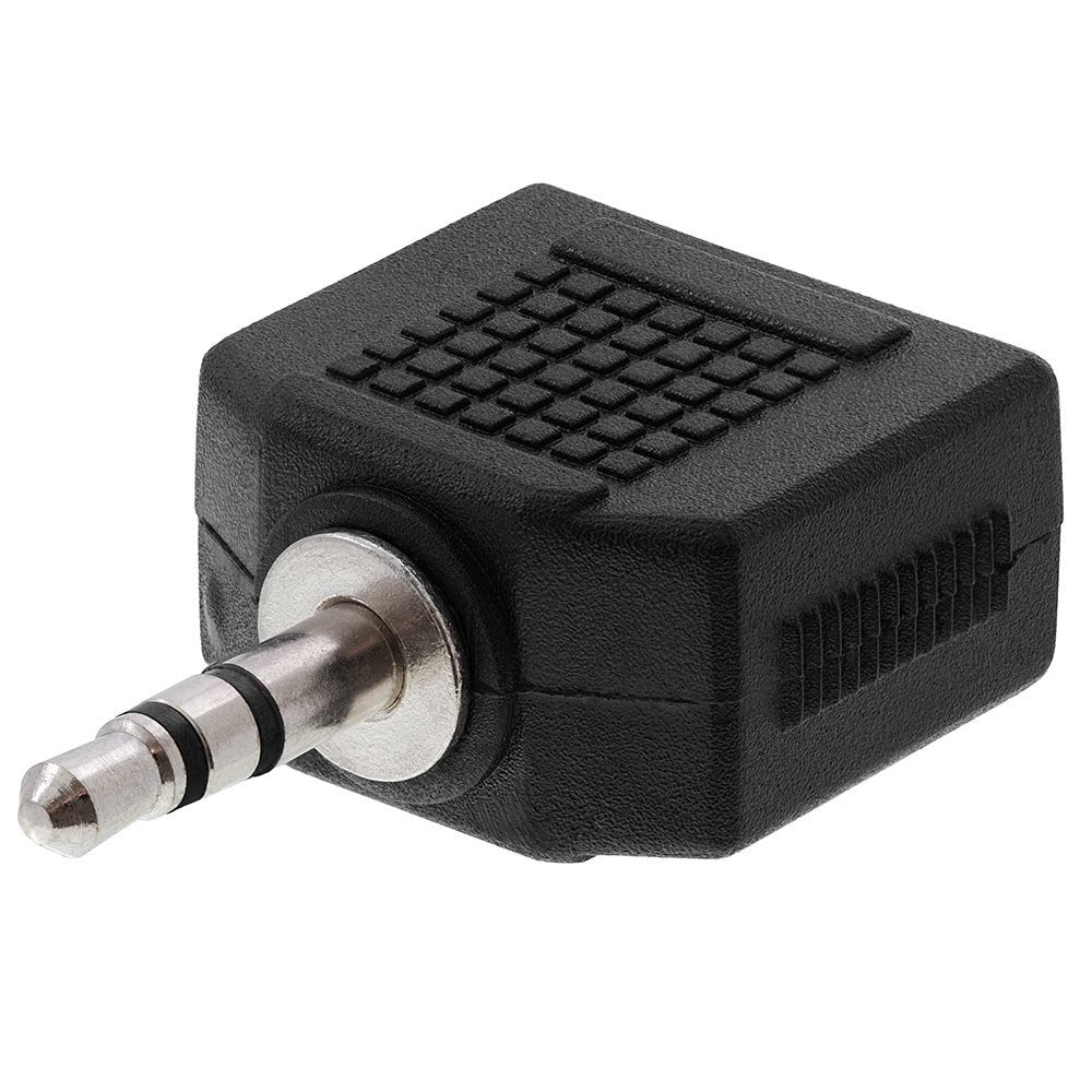 Cmple - [10 Pack] 3.5mm Stereo Plug to 2X 3.5mm Stereo Jack Adapter, 3.5mm Stereo Male to 2X 3.5mm Stereo Female Coupler