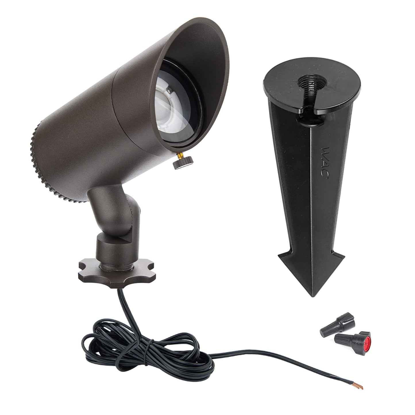 WAC Landscape Lighting, LED 12V Basic Accent Light 6W with Adjustable Beam Angle 3000K in Bronze