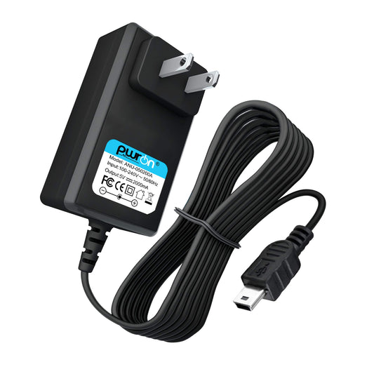 PwrON 6.6 FT Long 5V Mini USB AC to DC Power Adapter Charger for Creative Zen MP3 MP4 Player