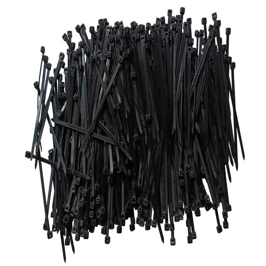 Zip Ties 8 inch 1000 pcs Cable Zip Ties with 40 Pounds Tensile Strength, Black Cable Ties, Self-Locking Nylon Tie Wraps for Indoor and Outdoor