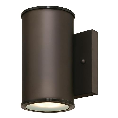 Westinghouse 6315600 Mayslick One-Light LED Outdoor Wall Fixture, Oil Rubbed Bronze Finish with Frosted Glass Lens,Brown