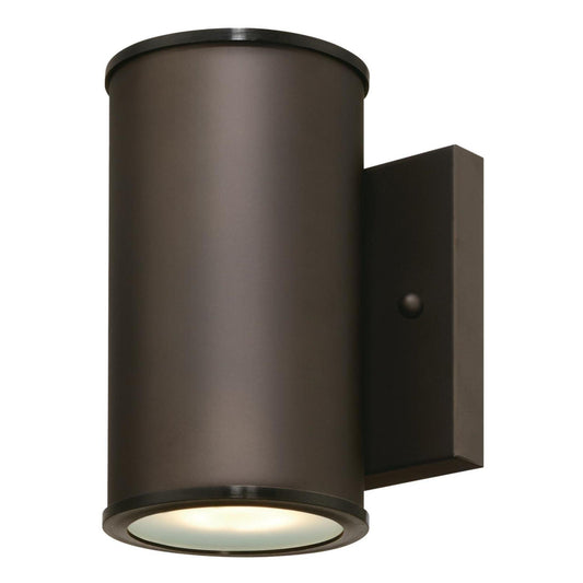Westinghouse 6315600 Mayslick One-Light LED Outdoor Wall Fixture, Oil Rubbed Bronze Finish with Frosted Glass Lens,Brown