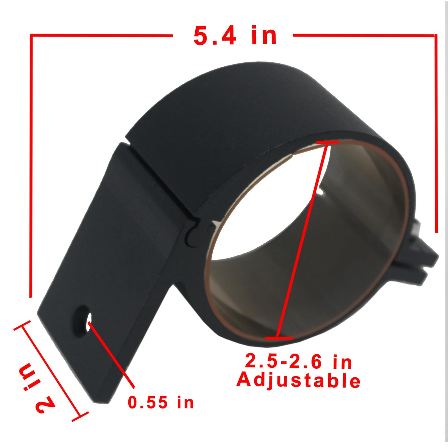 SYHVU 2.5 Inches Tube Clamp Mounting Bracket for Bull Bar and Any 2.5 Inches Round Tube Bar to Mounting LED Spot Lights and LED Light Bar,LED Round