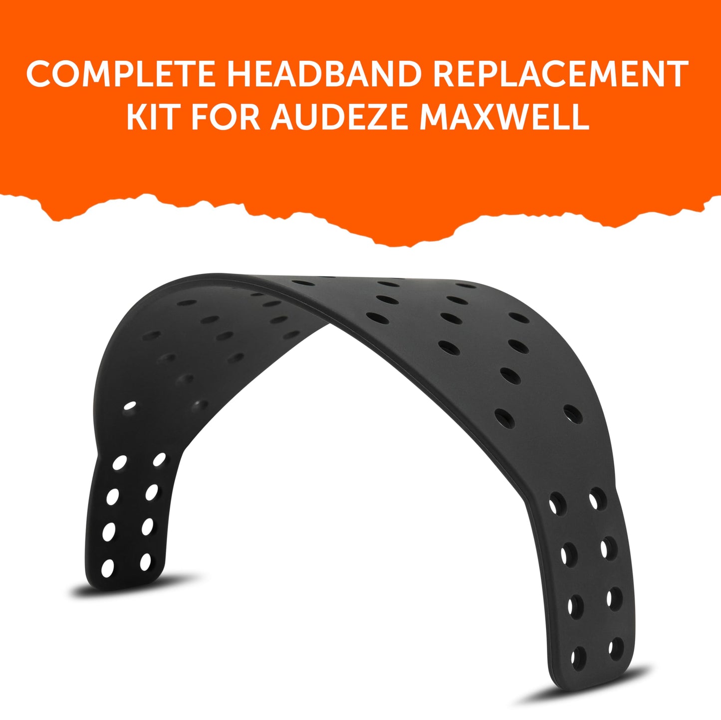 WC HeadbandZ XL | Maxwell - Extra Wide Silicone Headband Compatible with Audeze Maxwell 2 & Maxwell 1, Made by Wicked Cushions | Wider