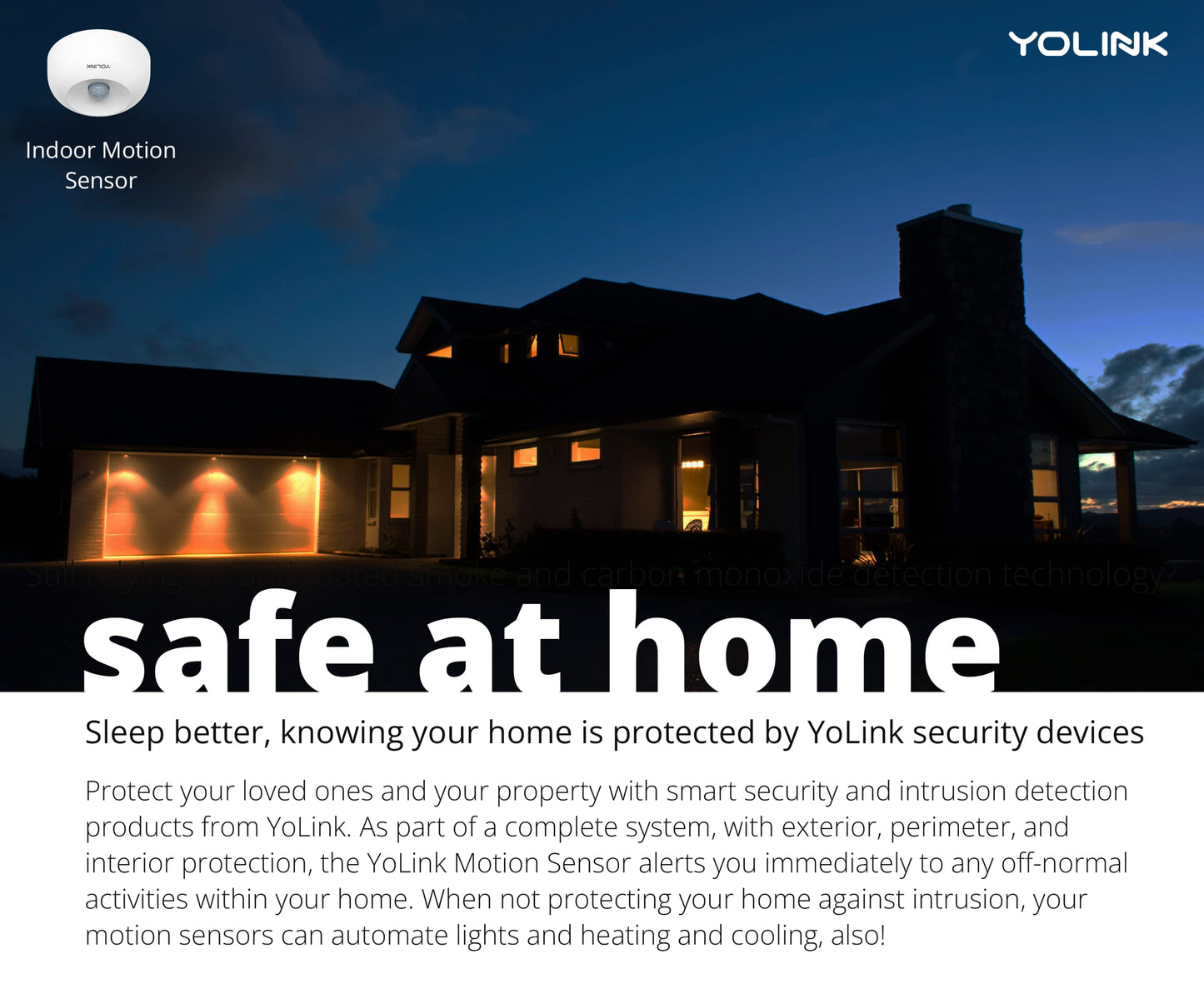 YoLink Home Security Starter Kit - Wireless Smart DIY Burglar Alarm, Intrusion Detection, LoRa, Motion, Door Sensors, Siren & Hub