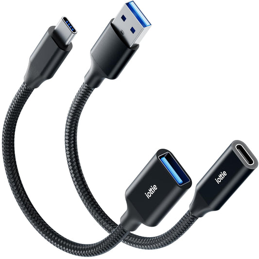 iOttie USB C to A Adapter Pack, A to C and C to A Adapter, 2 Pack of High-Speed Data Transfer Adapters with Fast Charging Support, OTG Support…