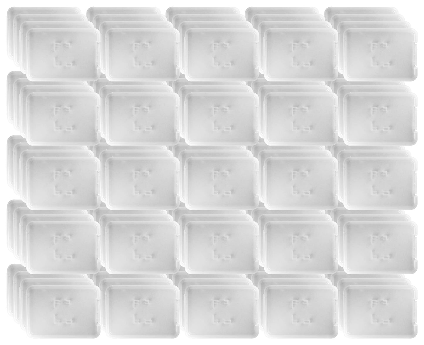 Everything But Stromboli 1-Slot MicroSD Plastic Jewel Case for MicroSD Card Only (100 Pack Bulk) Works with SanDisk, Kingston, Transcend, Samsung