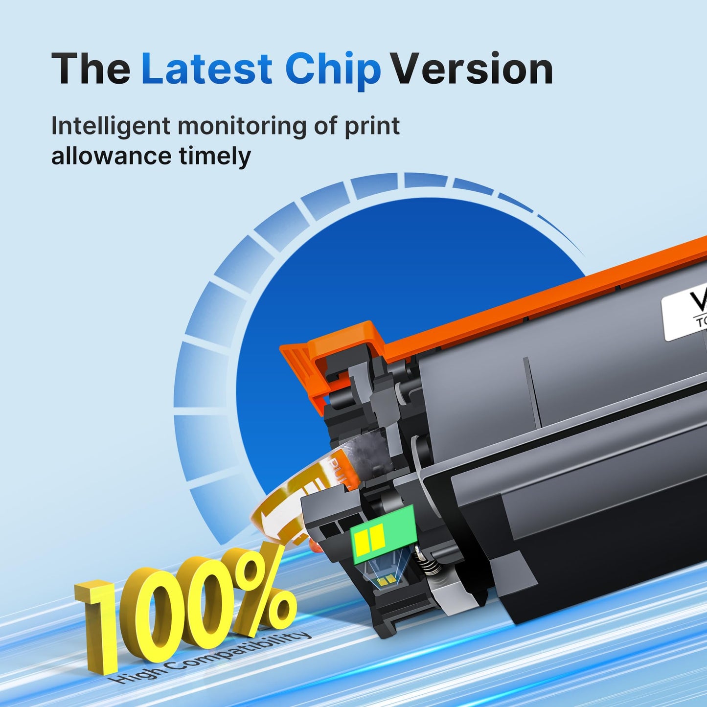 210A Black Toner Cartridges 2 Pack (with Chip) - Replacement for HP 210X 210A Toner Cartridges Works for HP Color Laserjet Pro MFP 4301fdw Toner