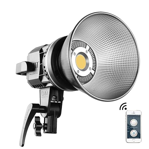 GVM Great Video Maker 80W CRI97+ Video Lights with Bowens Mount Color Temperature 5600K Dimmable LED Continuous Lighting Spotlight Photography
