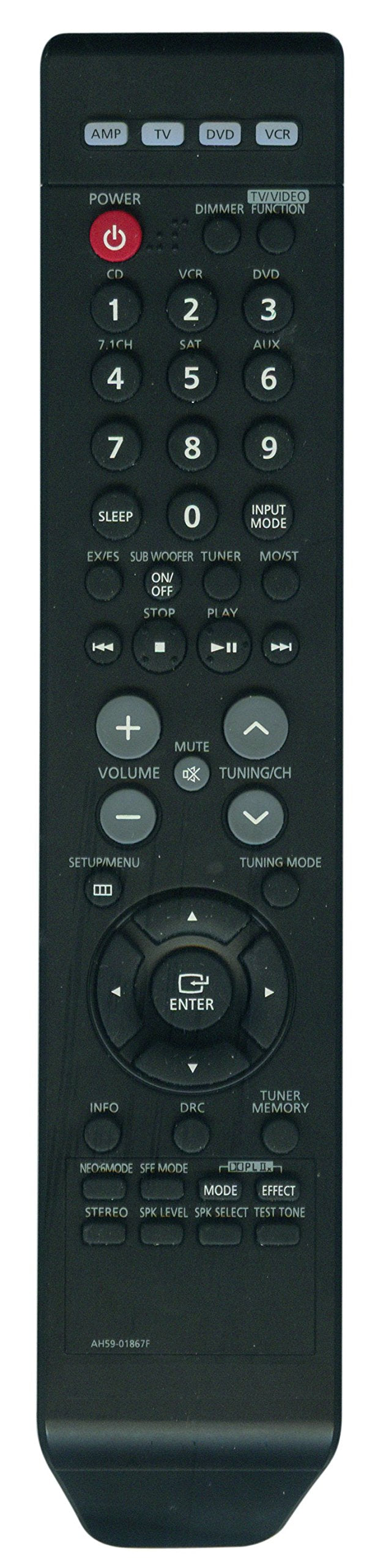 New AH59-01867F Replaced Remote fit for Samsung YSP4000BL AVR720 HT-AS720 HTAS720ST YSP4000BL AVR720 HTAS720S HTAS720ST HTAS720ST/XAA HTAS720ST/XAC