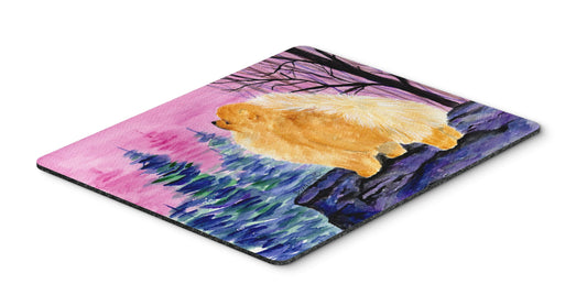 Caroline's Treasures SS8606MP Pomeranian Mouse Pad, Hot Pad or Trivet for Home Office Gaming Working Computers Laptop Mouse Mat,Washable Large