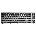 Replacement Keyboard Compatible for Lenovo IdeaPad G50-30 G50-45 G50-70 G50-80 G70-35 G70-70 G70-80 G50-70M US Layout with Backlit Frame (Silver)