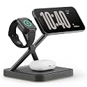 NOCO XGrid XDS3: 3-in-1 Wireless Charging Stand - Charging Station for iPhone, Apple Watch, and AirPods - MagSafe Compatible, Qi2 Certified - Includes