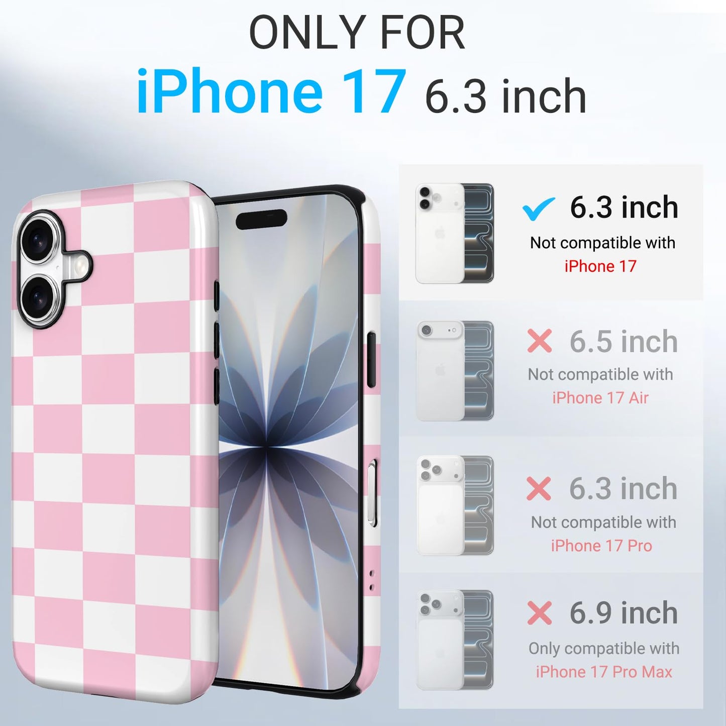 Mokiy TPU Phone Case for iPhone 17, MagSafe Wireless Charging Compatible, Shockproof Slim Fit Protective Cover with Anti-Yellowing & Raised Camera