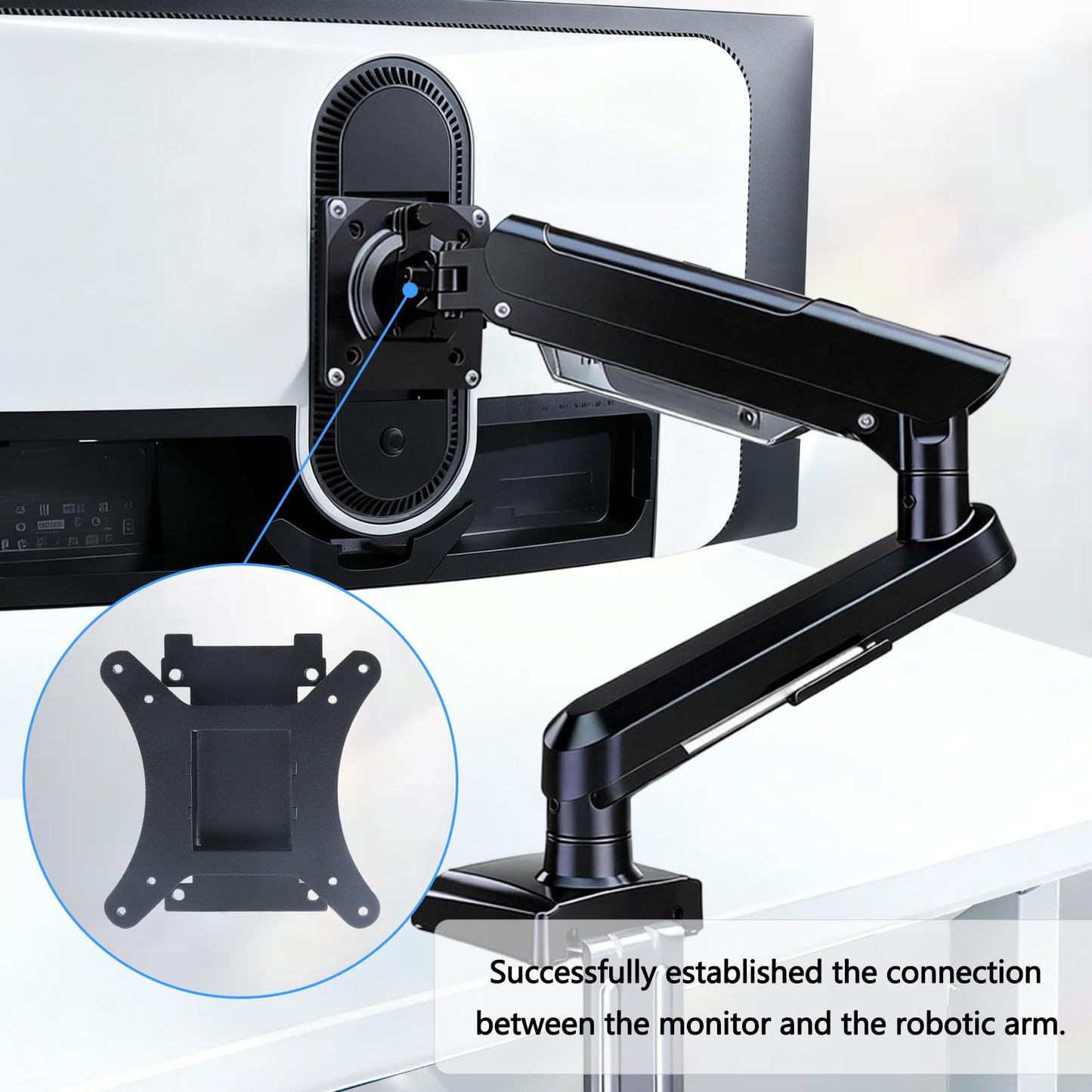 AW3423DW VESA Adapter Compatible with Alienware 34" Curved QD-OLED Gaming Monitors (Fits AW3423DW)-75x75 to 100x100 VESA Mount Adapter Bracket