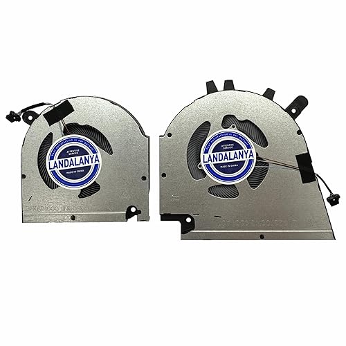 Landalanya Replacement New CPU and GPU Cooling Fan for DELL Inspiron 15 Plus (7510) Series 0GJN2R 0CNNWF EG50050S1-C130-S9A EG50050S1-C120-S9A DC5V