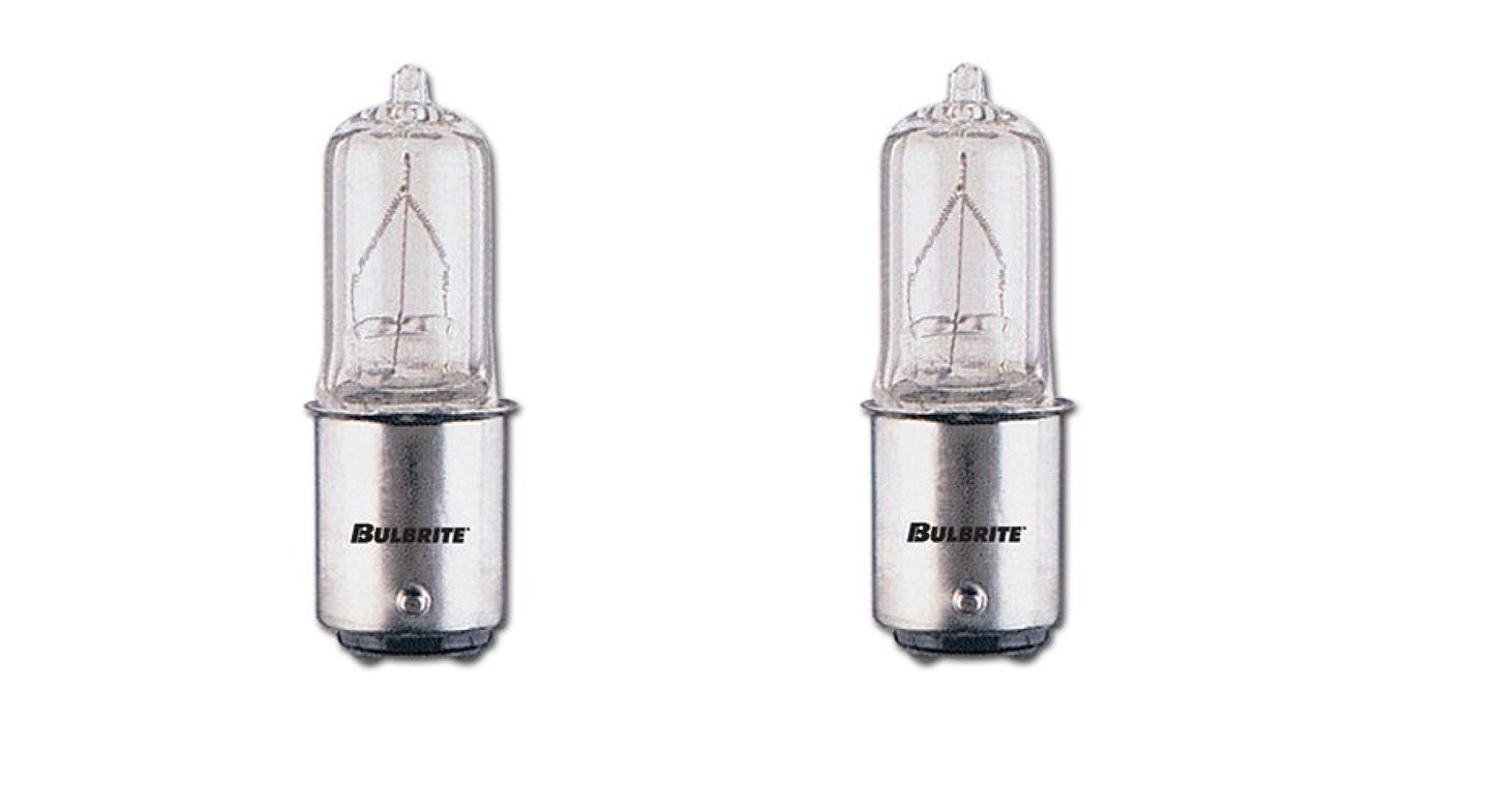 Bulbrite Q50CL/DC120-Volt Halogen JD Type DC Base Bulb, 50-Watt (2)