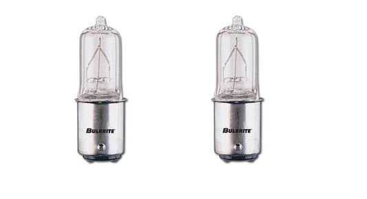 Bulbrite Q50CL/DC120-Volt Halogen JD Type DC Base Bulb, 50-Watt (2)