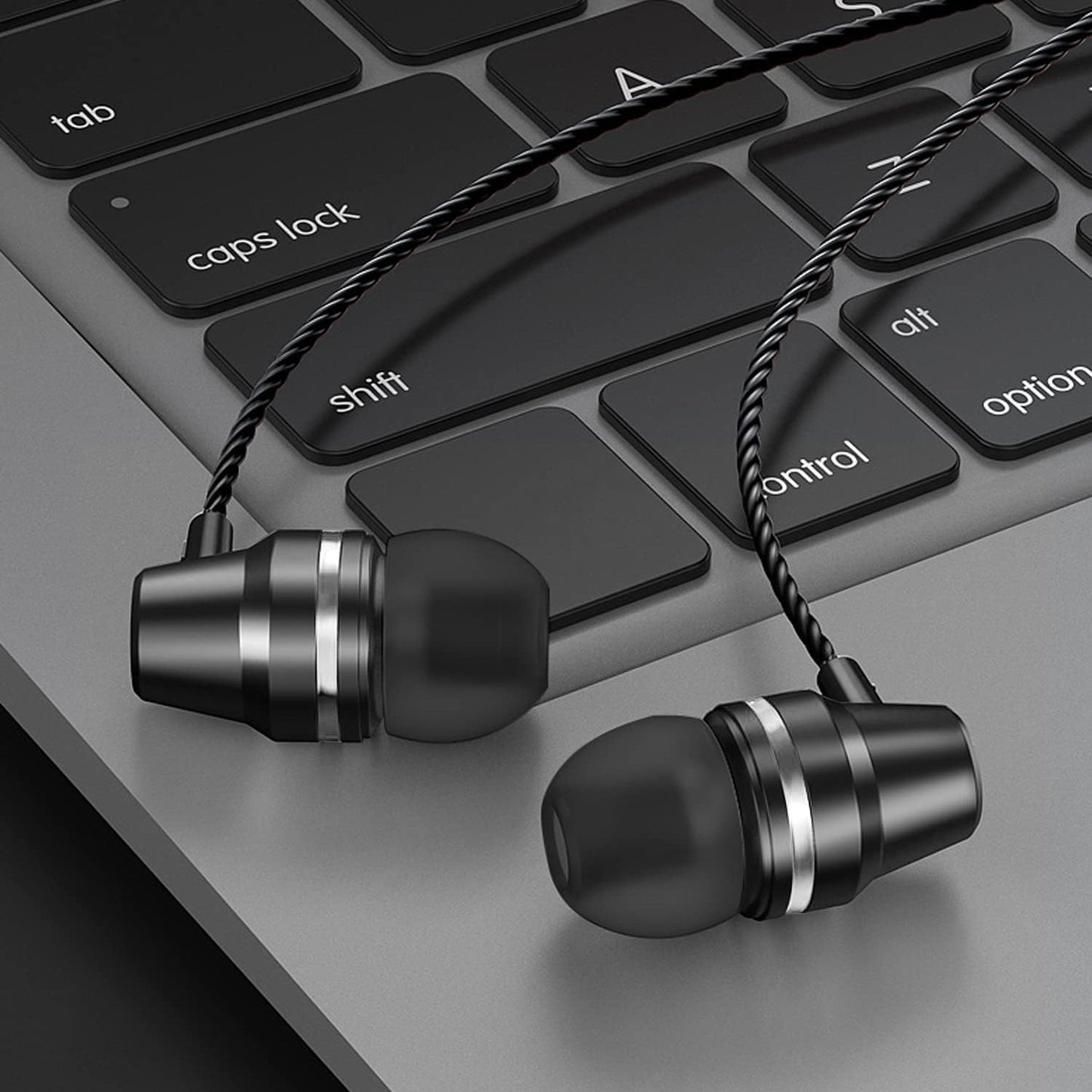 VPB 5 Packs Wired Earbuds with Microphone, in Ear Earphones for School, Deep Bass Clear Sound, Noise Isolating, Fits 3.5mm Jack iPhone iPad Samsung…