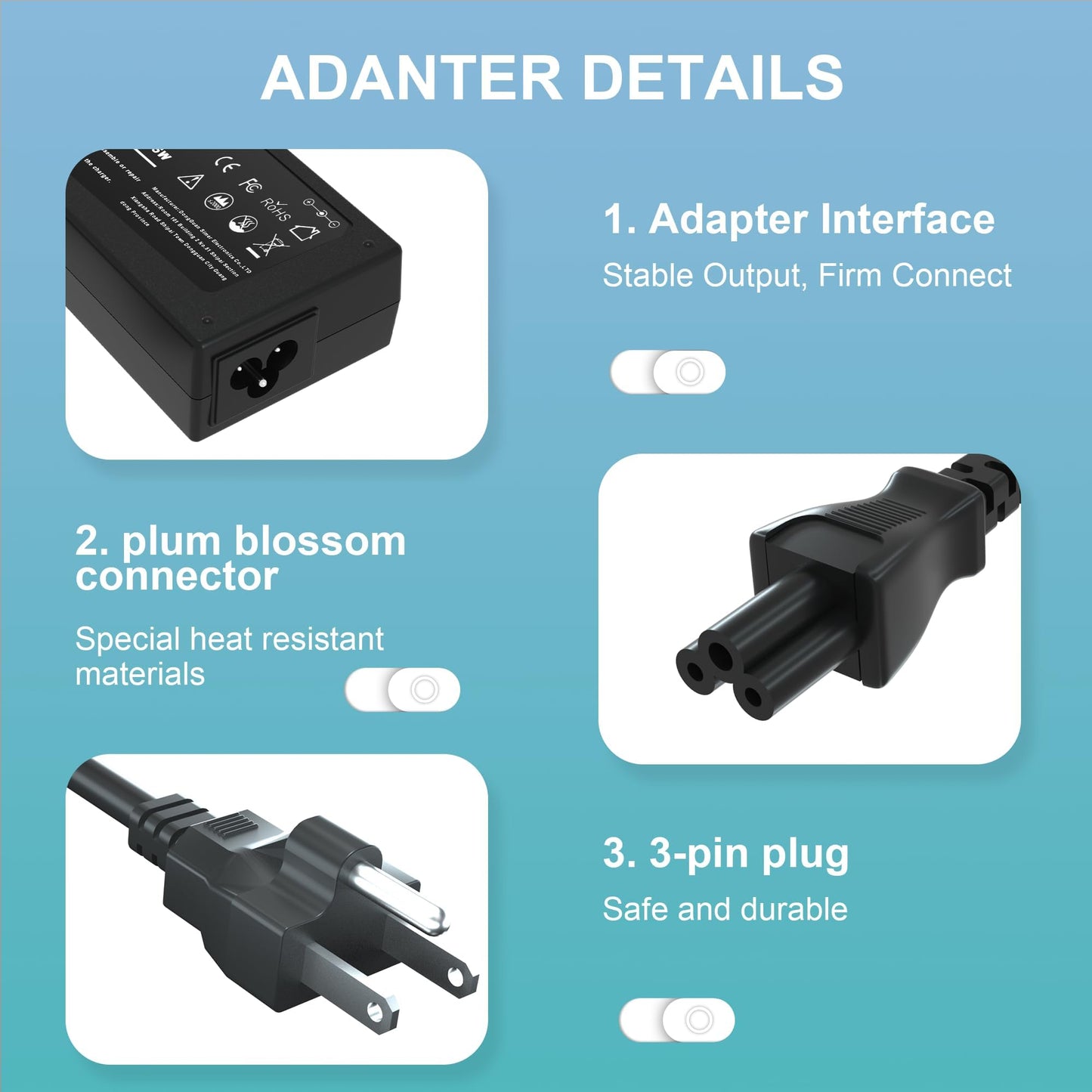 Zosam 45W 19.5V 2.31A AC Adapter Compatible with HP Pavilion X360 11 13 15, Stream 13 11 14; Envy X360 13 15, Elitebook 830 840 850 G3 G4 G5 G6, Zbook