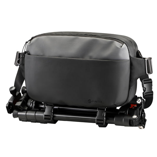 FINTIE Camera Sling Bag for DSLR/SLR/Mirrorless, Waterproof Crossbody Camera Case with Tripod Holder for Canon R50/R100/Sony A6400/Nikon Z6 III