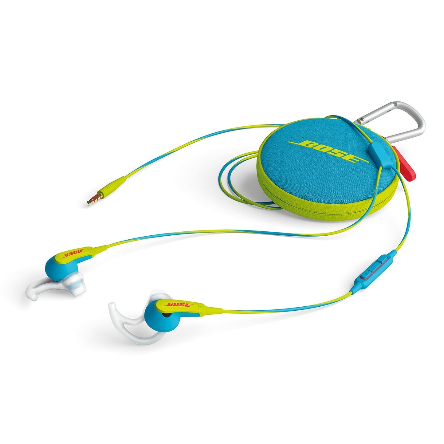 Bose SoundSport in-Ear Headphones for Apple Devices - Neon Blue, Sweat-Resistant, Inline Mic/Remote (Renewed)