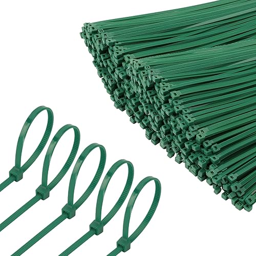 200pcs 12" Christmas Zip Ties,Heavy Duty Self Locking Nylon Cable Ties for Plants Gardening Farming Grid Wall Fence Home and Office, Decor Twist Tie
