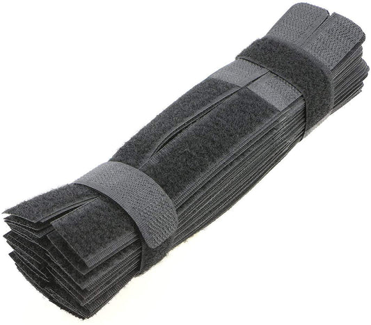 Pasow 50pcs Cable Ties Reusable Fastening Wire Organizer Cord Rope Holder 7 Inch (Black)