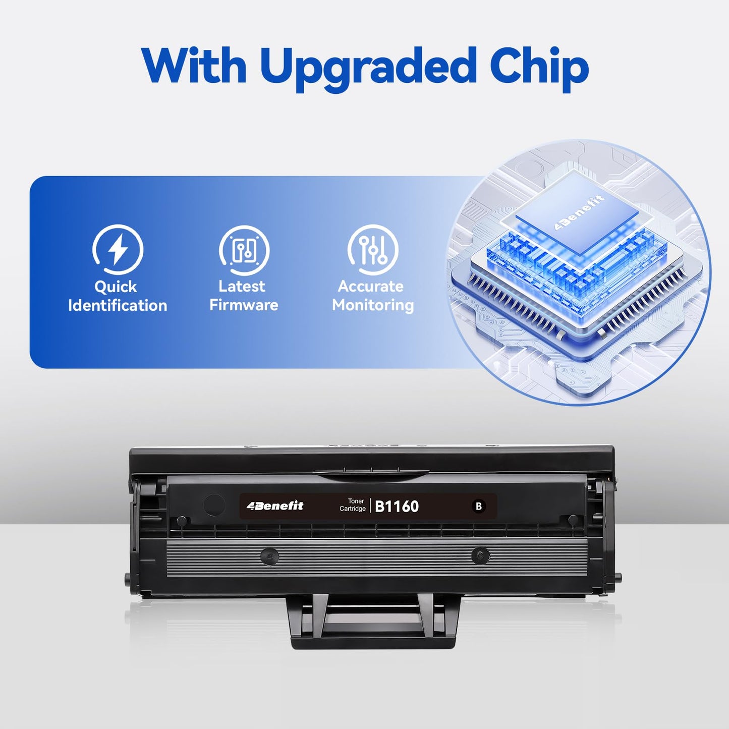 4Benefit Replacement Compatible Toner Cartridge Replacement for Dell B1160 Laser Printer B1163w, B1165nfw, B1160, B1160W (2-Pack)