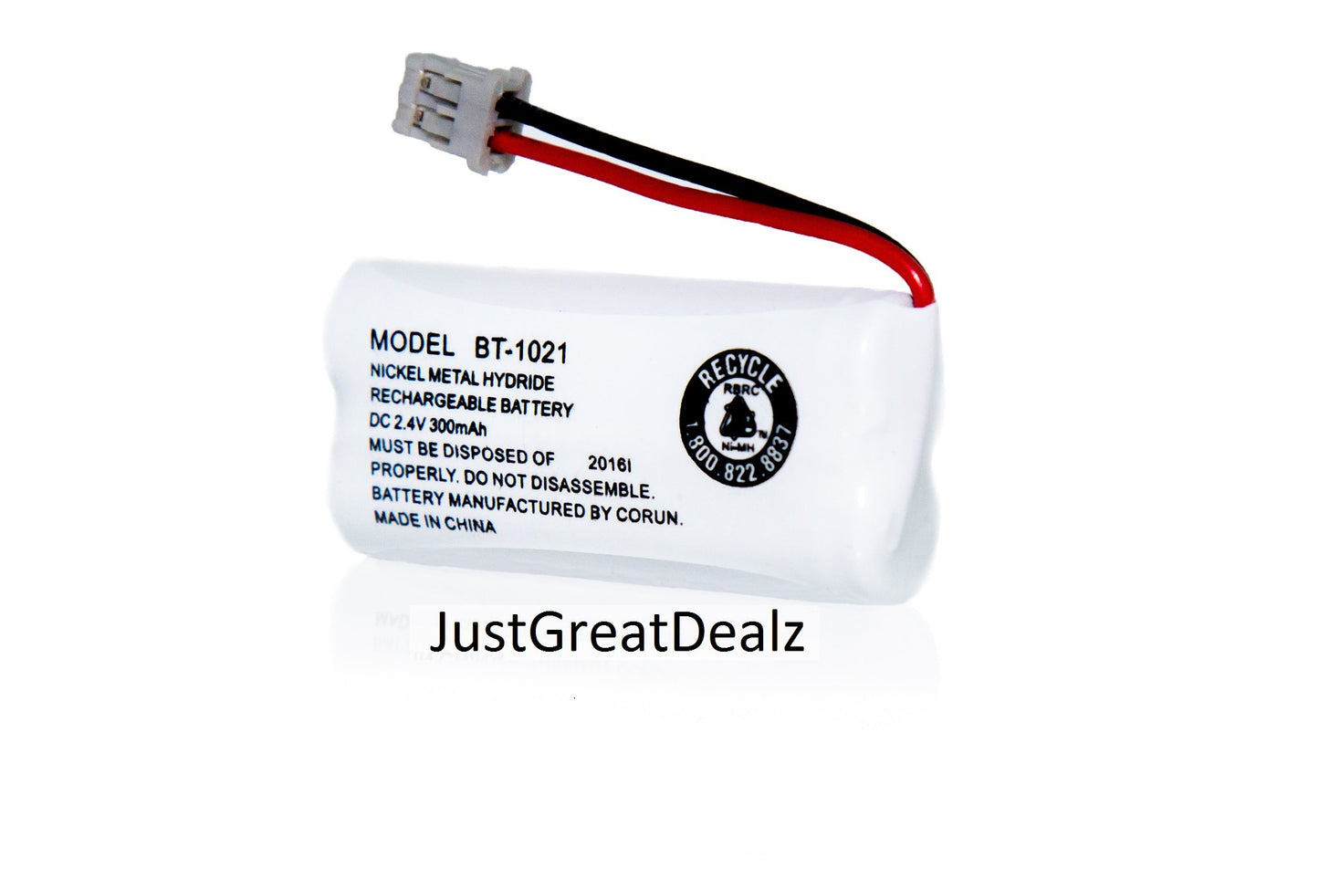 JustGreatDealz Battery BT-1021 BT1021 BBTG0798001 for Uniden Cordless Handset Telephones (2-Pack)
