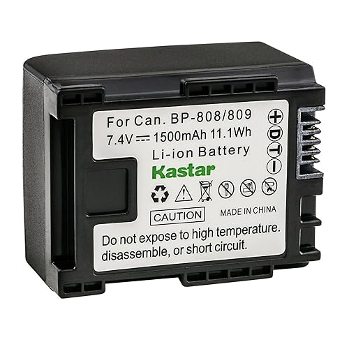 Kastar 1-Pack BP-809 Battery 7.4V 1500mAh Replacement for Canon VIXIA HF20, VIXIA HF21, VIXIA HF100, VIXIA HF200, VIXIA HG30, VIXIA XA10 XA10 HD