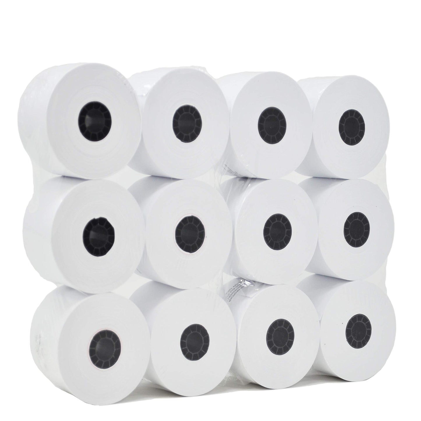 (48 Rolls) Adding Machine/Calculator Roll, 2-1/4" x 150 ft, White - adding machine paper rolls tape - printing calculator