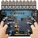 PXIRQ 10-Pack Pro Gaming Finger Sleeves: 0.3mm Silver Fiber, Ultra-Thin, Anti-Sweat & Breathable Thumb Cover Gloves for PUBG/Fortnite/COD - Fits All