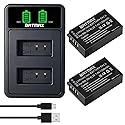 Batmax EN-EL20 Battery (2-Pack) + LED USB LCD Charger for Nikon EN-EL20 EN-EL20a Nikon P1000, P1100, DL24-500,1 J1, 1 J2, 1 J3, 1 S1, 1 V3, Coolpix A