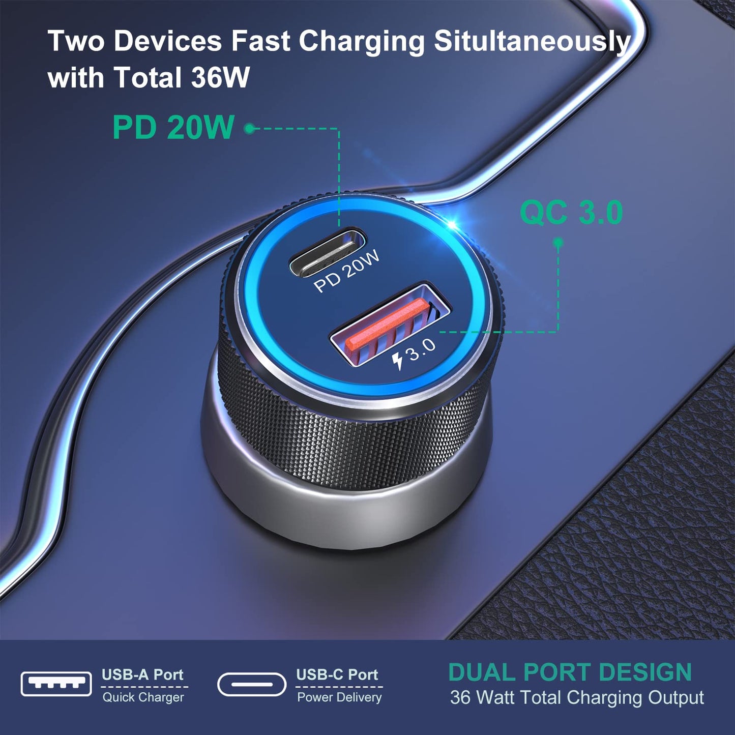 Super Fast Charger Type C,Bangfun 25W USB C Wall/Car Charger Adapter for Samsung Galaxy S25/S24/S23/S22 Ultra/S21/S20 fe/S10,Note