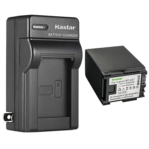 Kastar 1-Pack Battery and AC Wall Charger Replacement for Canon VIXIA HF100, VIXIA HF200, VIXIA HG30, VIXIA XA10 XA10 HD, FS10 Flash Memory Camcorder