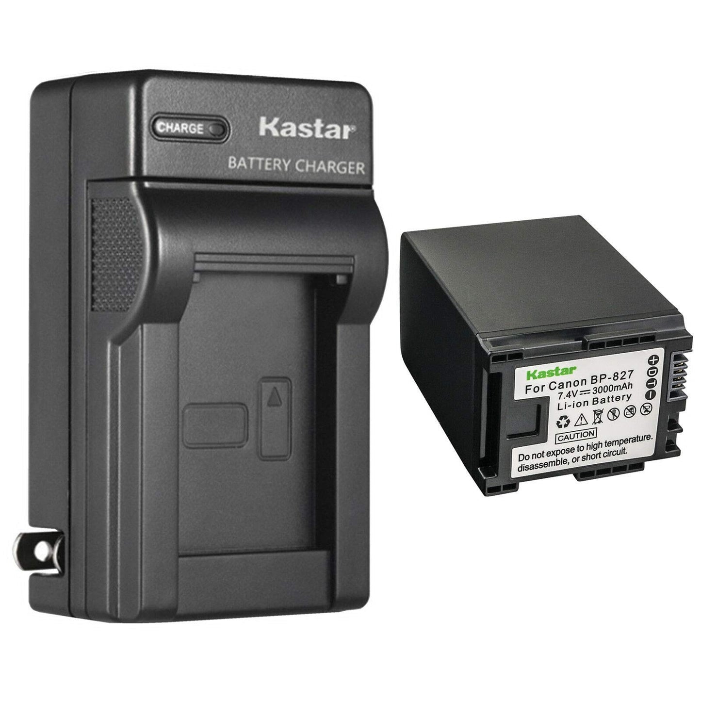 Kastar 1-Pack Battery and AC Wall Charger Replacement for Canon VIXIA HF100, VIXIA HF200, VIXIA HG30, VIXIA XA10 XA10 HD, FS10 Flash Memory Camcorder