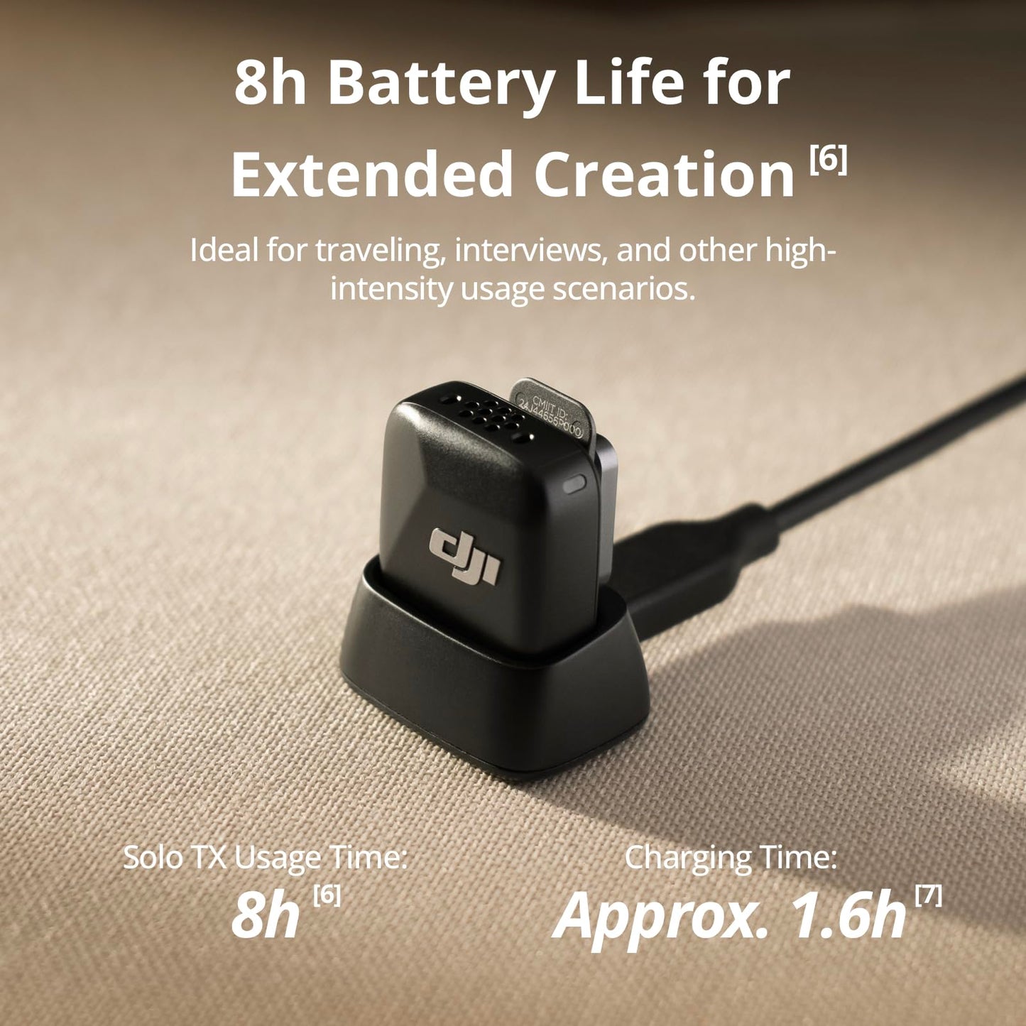 DJI Mic Mini Transmitter (Infinity Black), Ultralight, Wireless Lavalier Microphone for DJI Action 5 Pro/Osmo Pocket 3, Noise Cancelling, Wireless