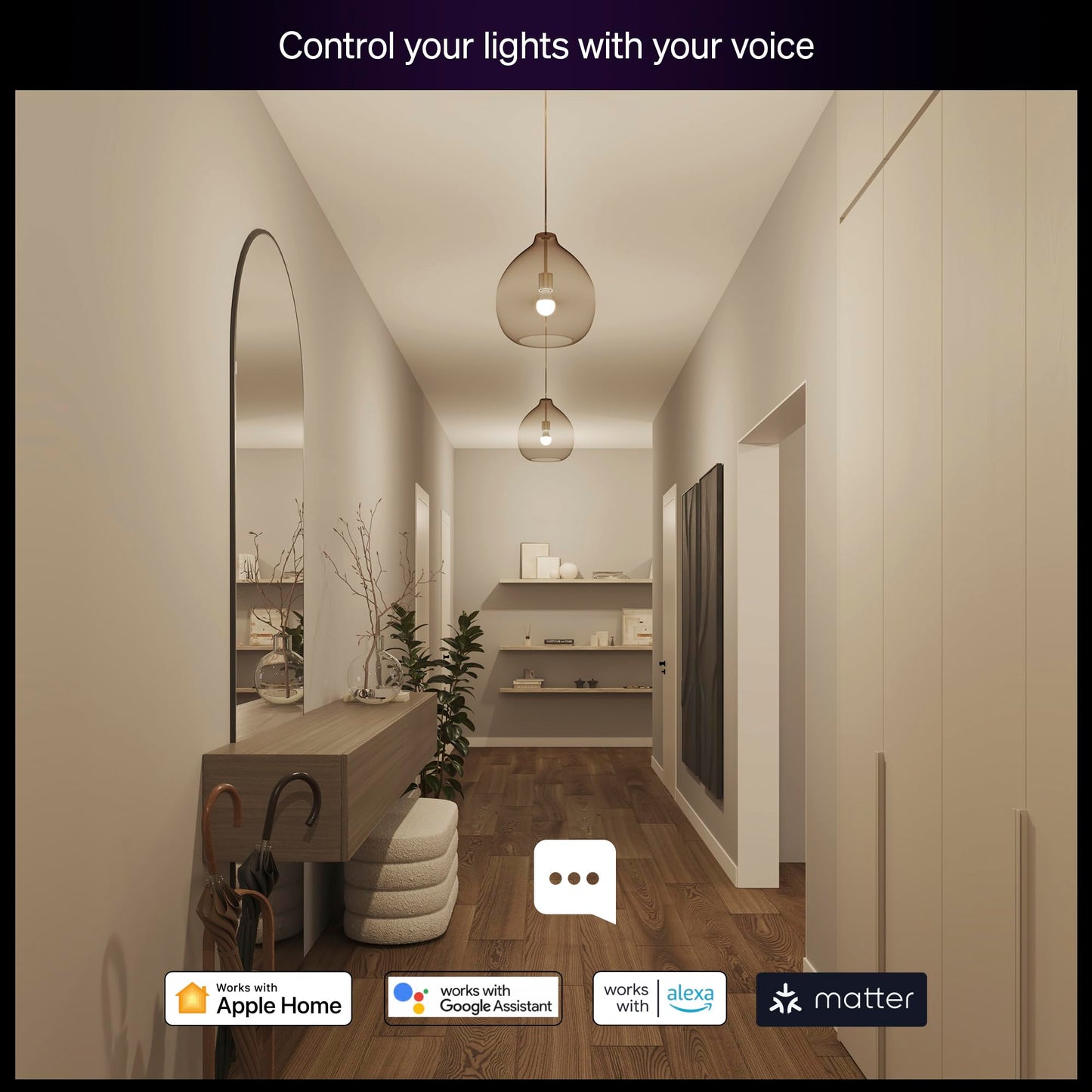 Philips Hue Essential Smart LED A19 Bulb, 4-Pack