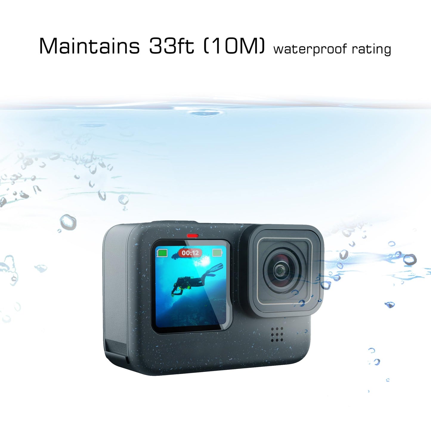 Protective Lens Replacement for GoPro Hero 12 11 10 9 Black Camera Waterproof UV Protective Glass Cover Protector Lens Repair Part for Go Pro