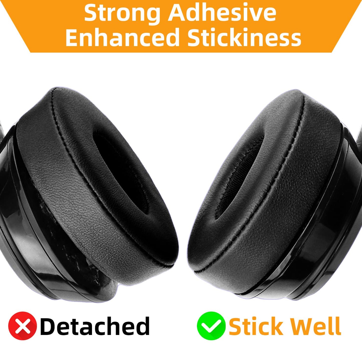 YOCOWOCO Replacement Ear Pads for Beats Solo 2 & Solo 3 Wireless On-Ear Headphones, Solo2 & Solo3 Earpads Cushions with Noise Isolation Memory Foam