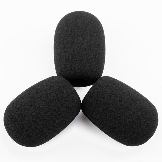 LEFXMOPHY BPHS1 Windscreen for Audio-Technica BPHS1 BPHS1-XF4 BPHS2 Microphone Pop filter Replacment Mic Foam Cover 3-Pack Wind Screen Case
