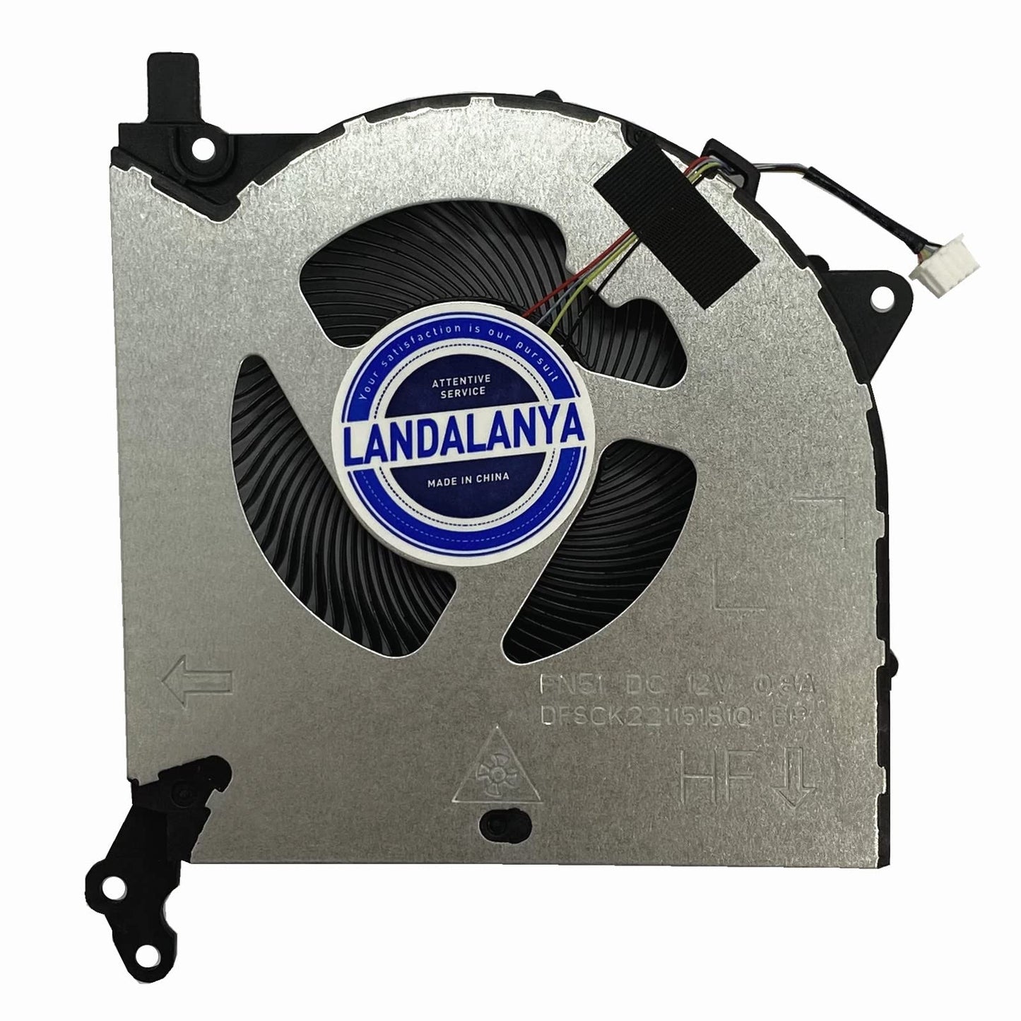 LANDALANYA Replacement New Laptop CPU and GPU Cooling Fan for Lenovo Legion 5i Legion 5 15IMH05H Y7000P R7000 2020H Y550-15E (DC12V 0.8A) Series
