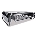 Allsop 32166 Metal Art Organizer 5 Riser Monitor Stand with Drawer and Side Caddies, Black