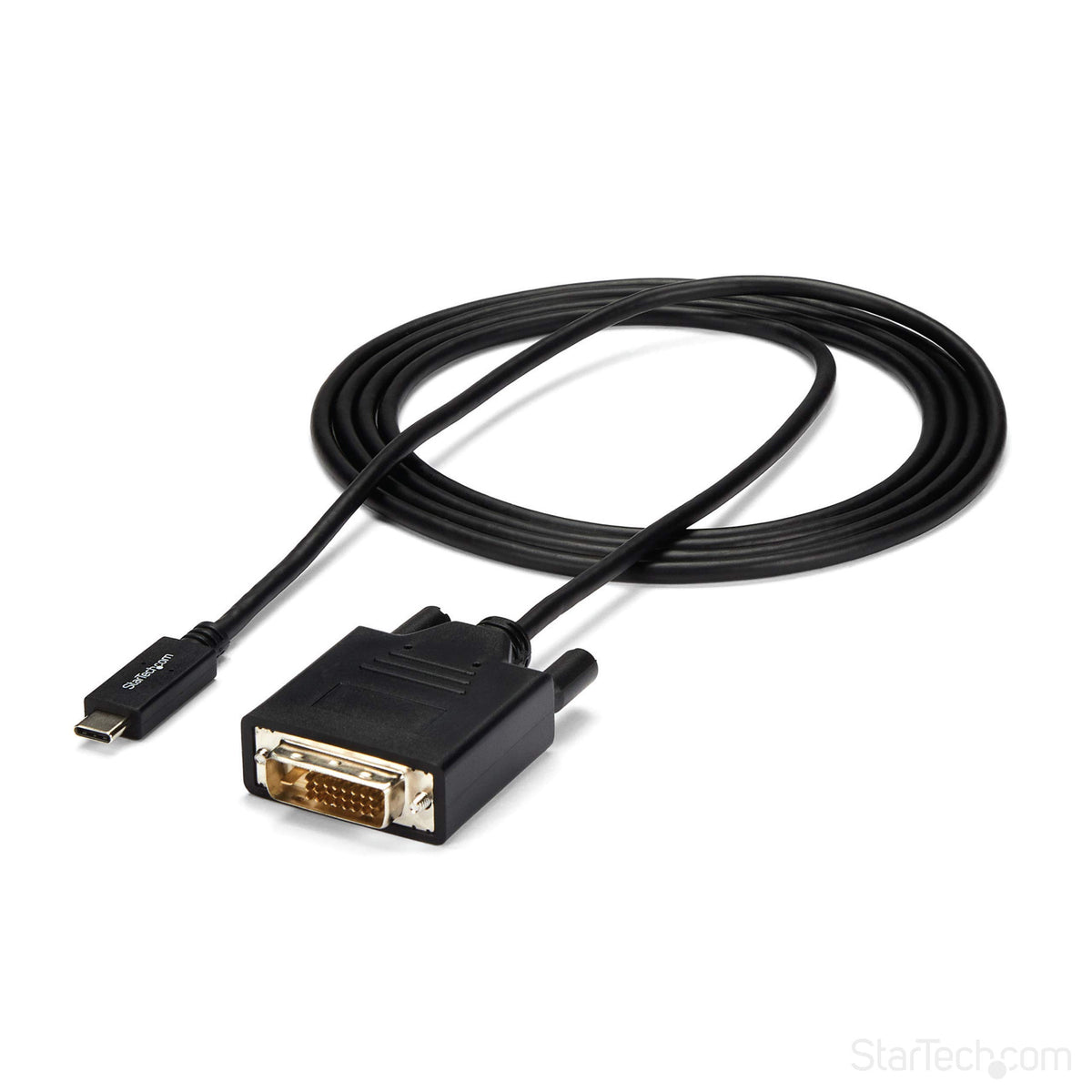 StarTech 6ft USB-C to DVI-D Cable, 1920 x 1200, 1080p (CDP2DVIMM2MB)